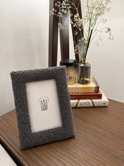 Charcoal - Boucle Photo Frame