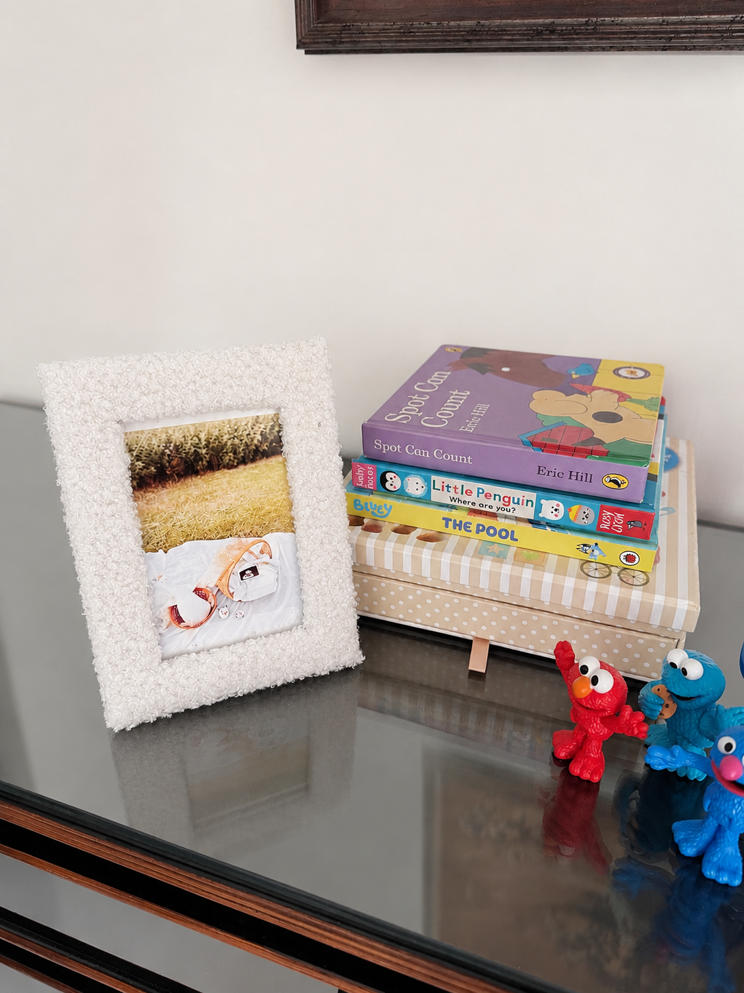 White - Boucle Photo Frame