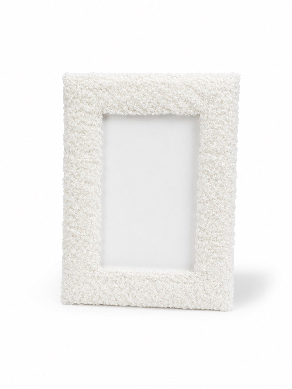 White - Boucle Photo Frame