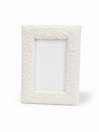 White - Boucle Photo Frame